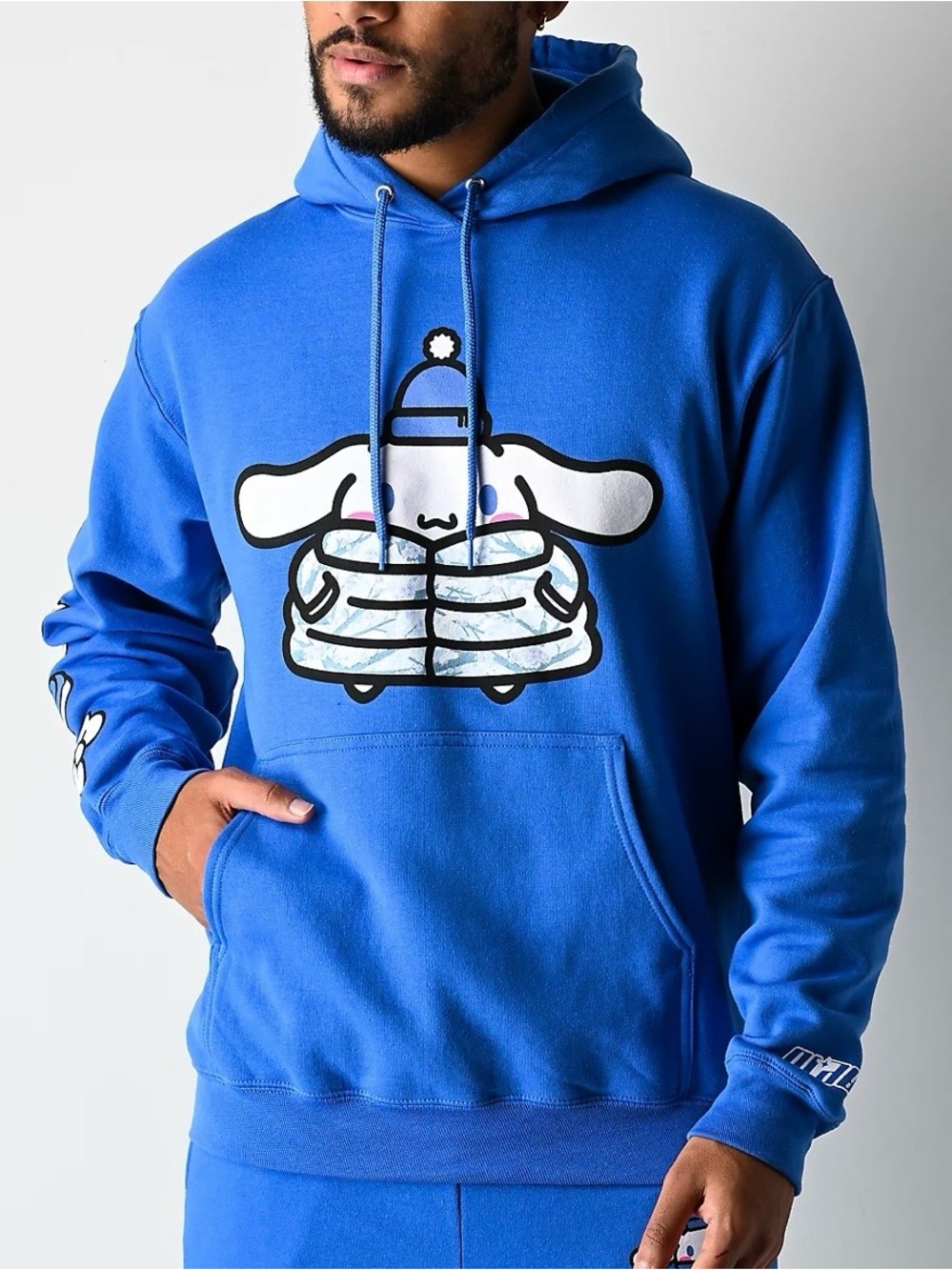A.LAB x Hello Kitty & Friends Cinnamoroll Puffer Blue Hoodie - Size Large